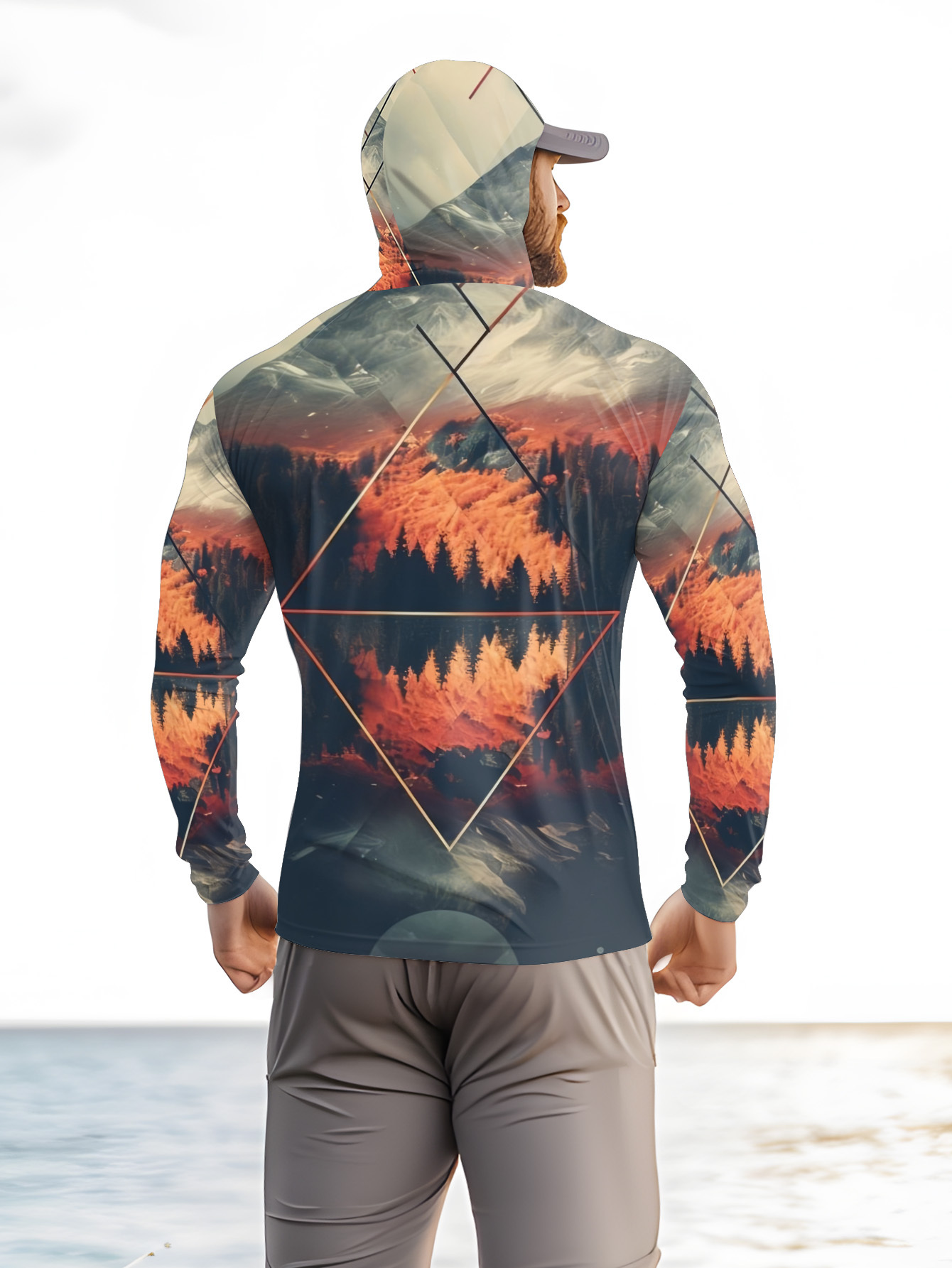 Outdoor Men's Fishing Hoodie B - đánh giá và giá Fishing Mask Sun Protection