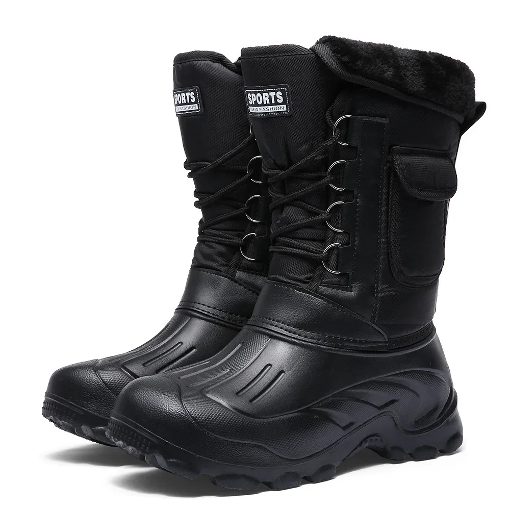 Men Winter Snow Boots Outdoor  - đánh giá và giá Fishing Boots
