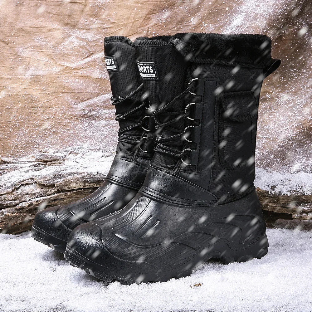 Men Winter Snow Boots Outdoor  - đánh giá và giá Fishing Boots